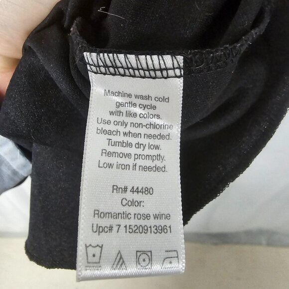 Vintage White Stag Blouse Mesh Sheer Floral Goth Whimsigoth Black Purple XL - Picture 10 of 11